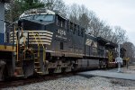 NS 4266 trails on ED-9 as crosses over Snake Hill Road